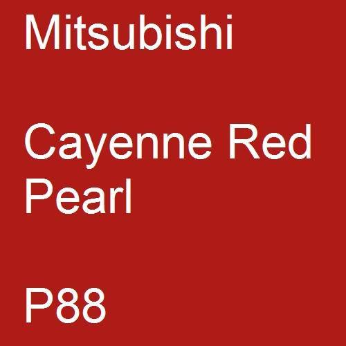 Mitsubishi, Cayenne Red Pearl, P88.